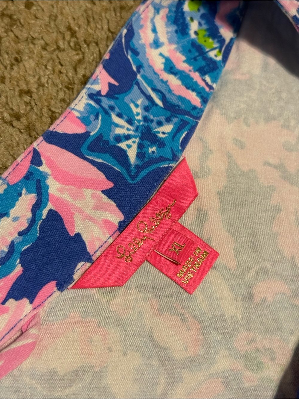 Lilly Pulitzer Hadsen Dress in Blue Tang Sitting Seaside - Picture 3 of 3